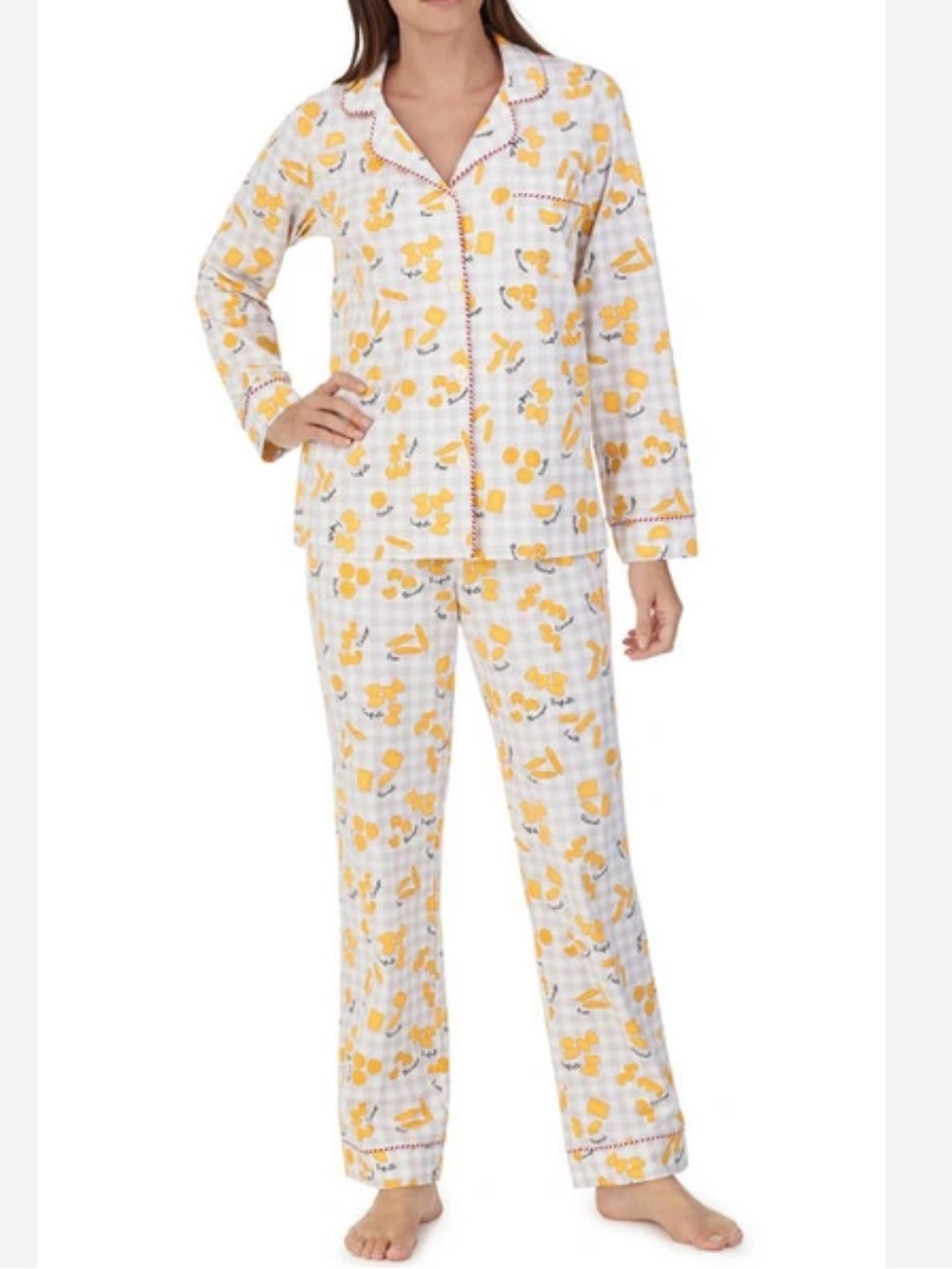 BedHead Pajamas Pasta Brava Print Organic Cotton Pajama Set Women’s